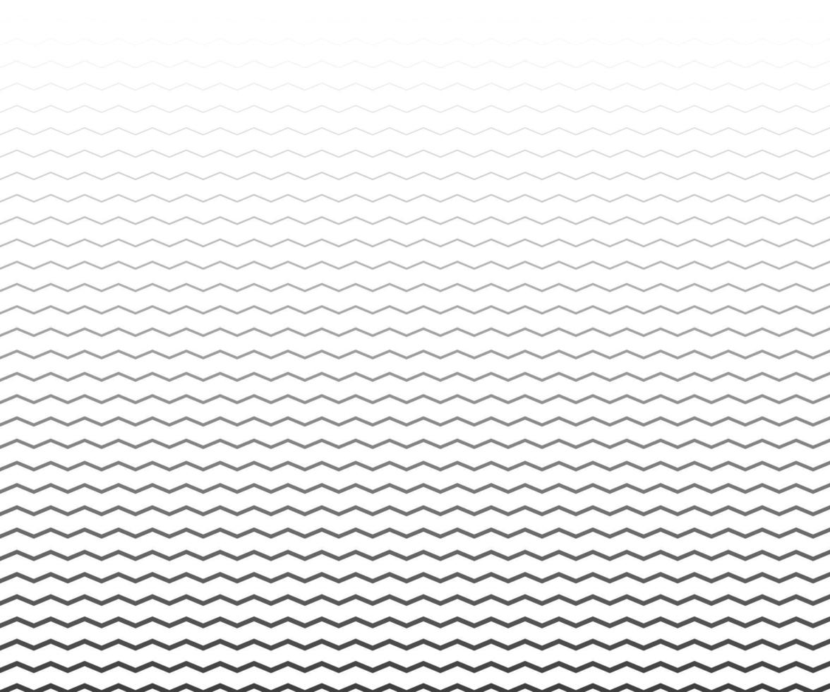 Wave, zigzag lines pattern. Black wavy line on white background. Texture vector - illustration