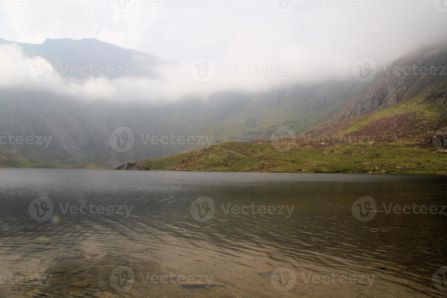 A view of the Wales countryside in Snowdonia near Lake Ogwen photo