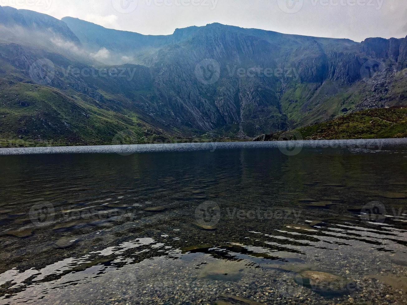 A view of the Wales countryside in Snowdonia near Lake Ogwen photo