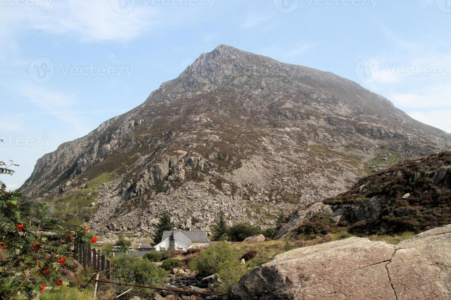 A view of the Wales countryside in Snowdonia near Lake Ogwen photo