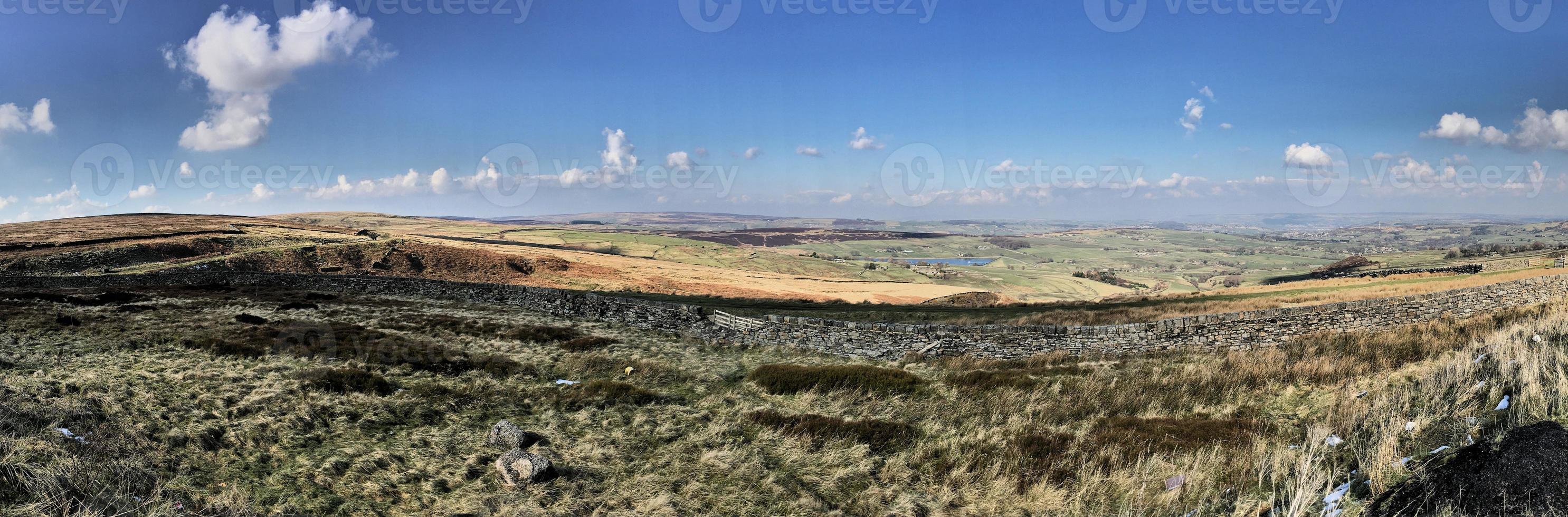 A view of Hebden Bridge in Yorkshire photo