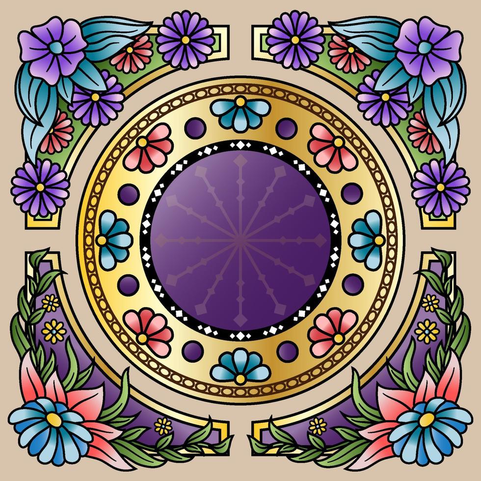 fondo de estilo art nouveau vector