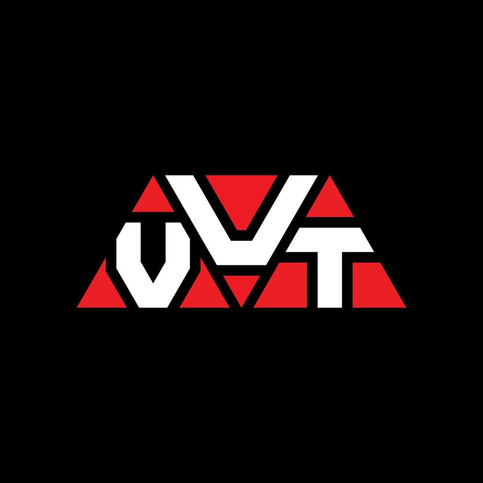 vut diseño de logotipo de letra triangular con forma de triángulo. monograma de diseño de logotipo de triángulo vut. plantilla de logotipo de vector de triángulo vut con color rojo. logotipo triangular vut logotipo simple, elegante y lujoso. pero