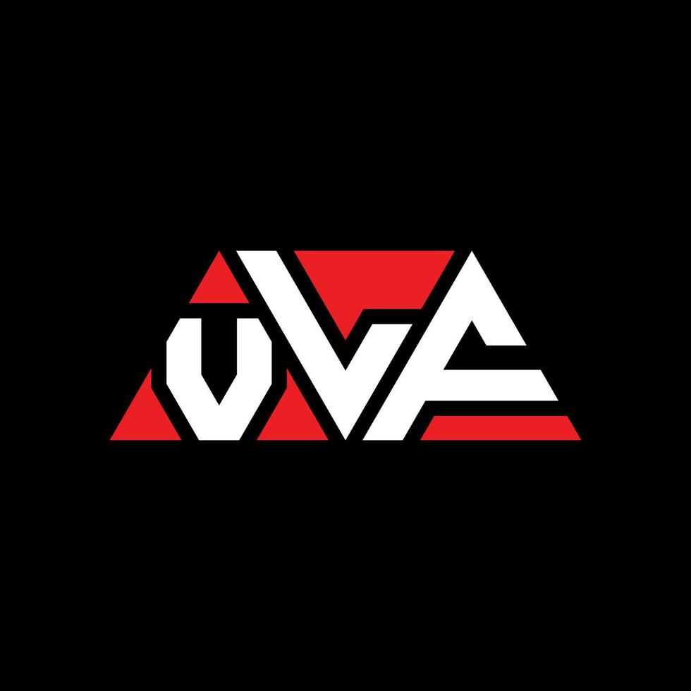 Diseño de logotipo de letra de triángulo vlf con forma de triángulo. monograma de diseño de logotipo de triángulo vlf. plantilla de logotipo de vector de triángulo vlf con color rojo. logotipo triangular vlf logotipo simple, elegante y lujoso. VLF