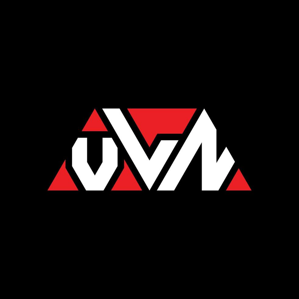 Diseño de logotipo de letra de triángulo vln con forma de triángulo. monograma de diseño de logotipo de triángulo vln. plantilla de logotipo de vector de triángulo vln con color rojo. logotipo triangular vln logotipo simple, elegante y lujoso. vln