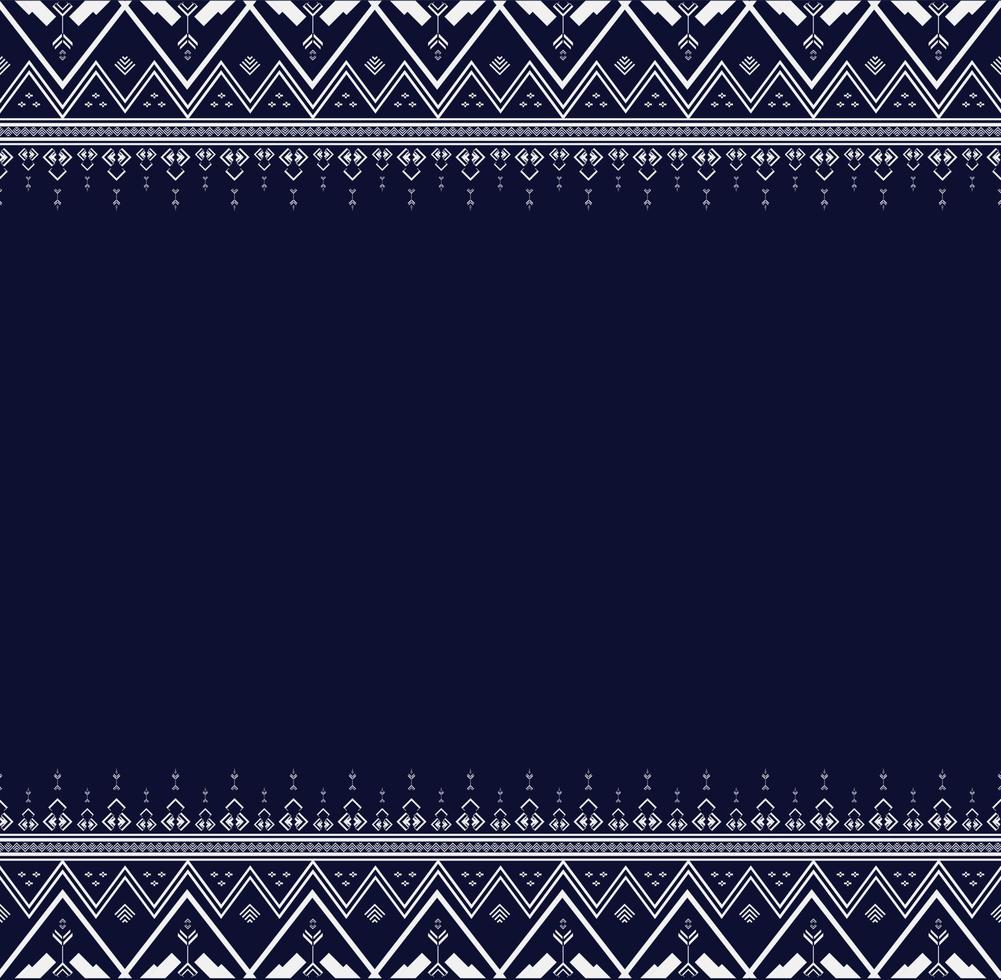 Seamless Geometric ethnic texture embroidery with Dark Blue background design for wallpaper and skirt,carpet,wallpaper,clothing,wrapping,Batik,fabric,sheet Vector,illustration vector