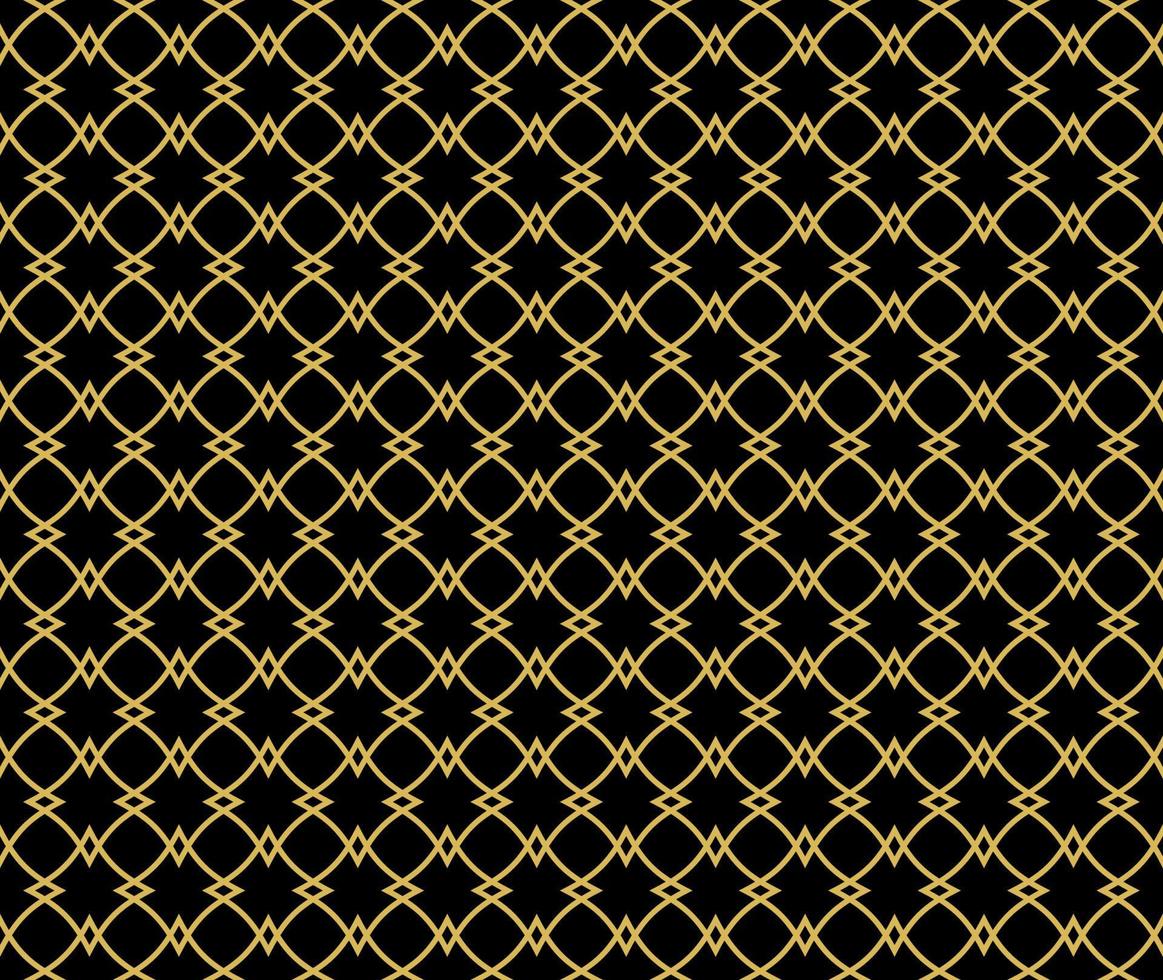 Abstract. Geometric seamless pattern gold-black background. vector. vector