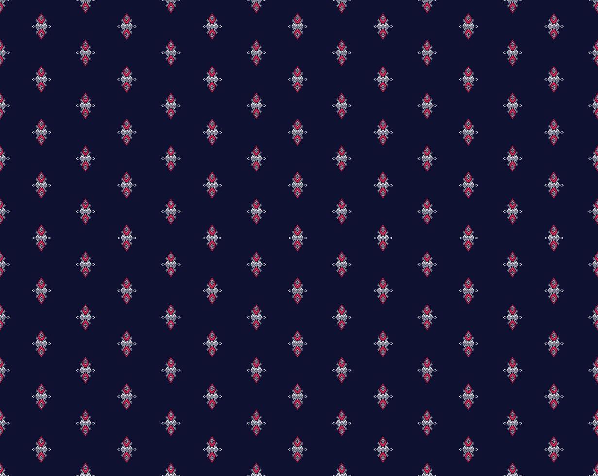 Geometric ethnic texture embroidery design with Dark Blue background design, skirt,wallpaper,clothing,wrapping,fabric, sheet, yellow triangle shapes Vector, illustration pattern vector