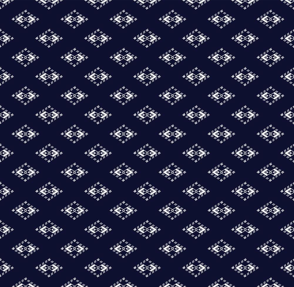 diseño de bordado de textura étnica geométrica para fondo azul o papel pintado y ropa,falda,moqueta,papel pintado,ropa,envoltura,batik,tela,hoja vector de fondo azul oscuro, ilustración