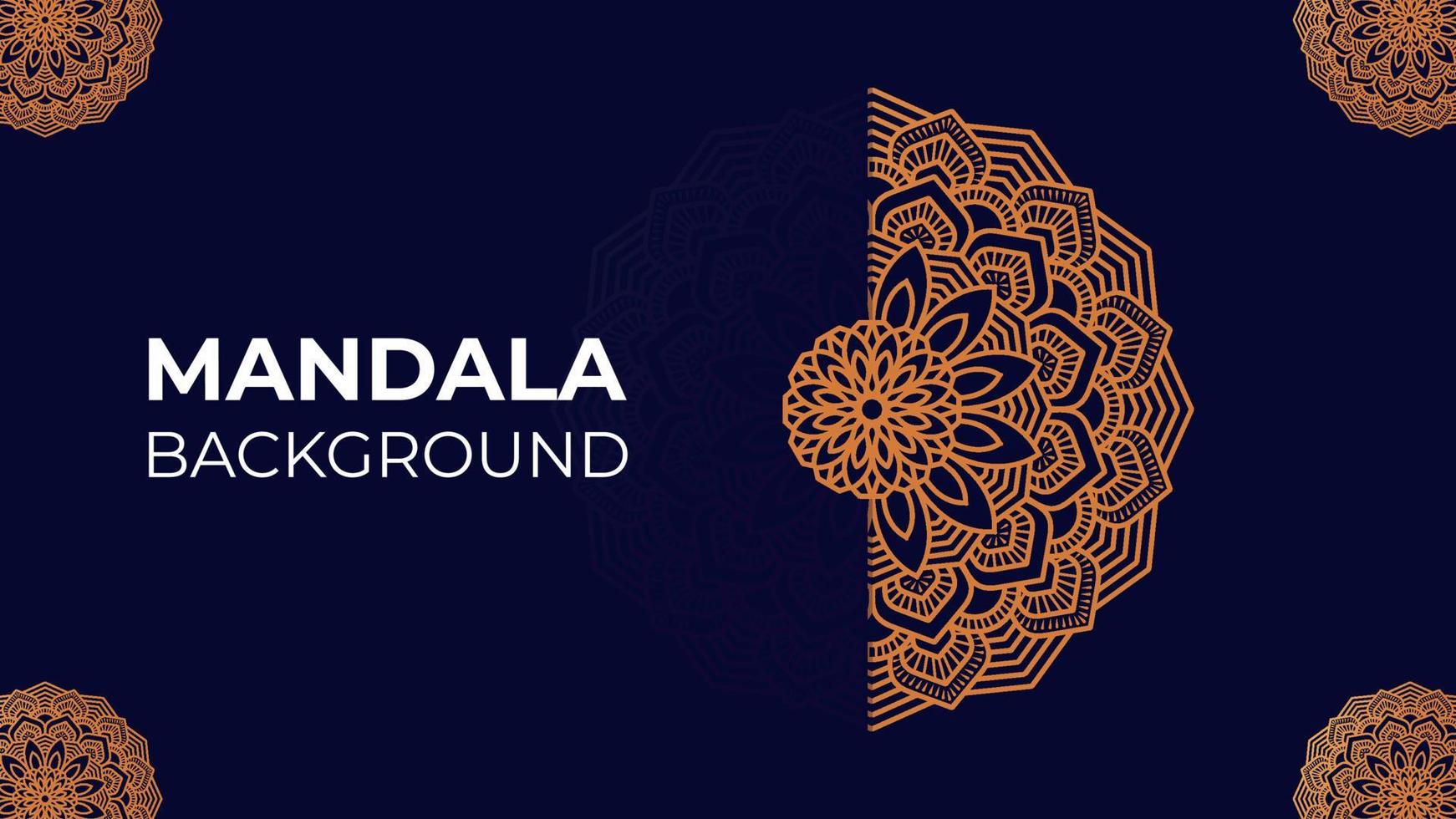 Coloring Mandala background design template vector