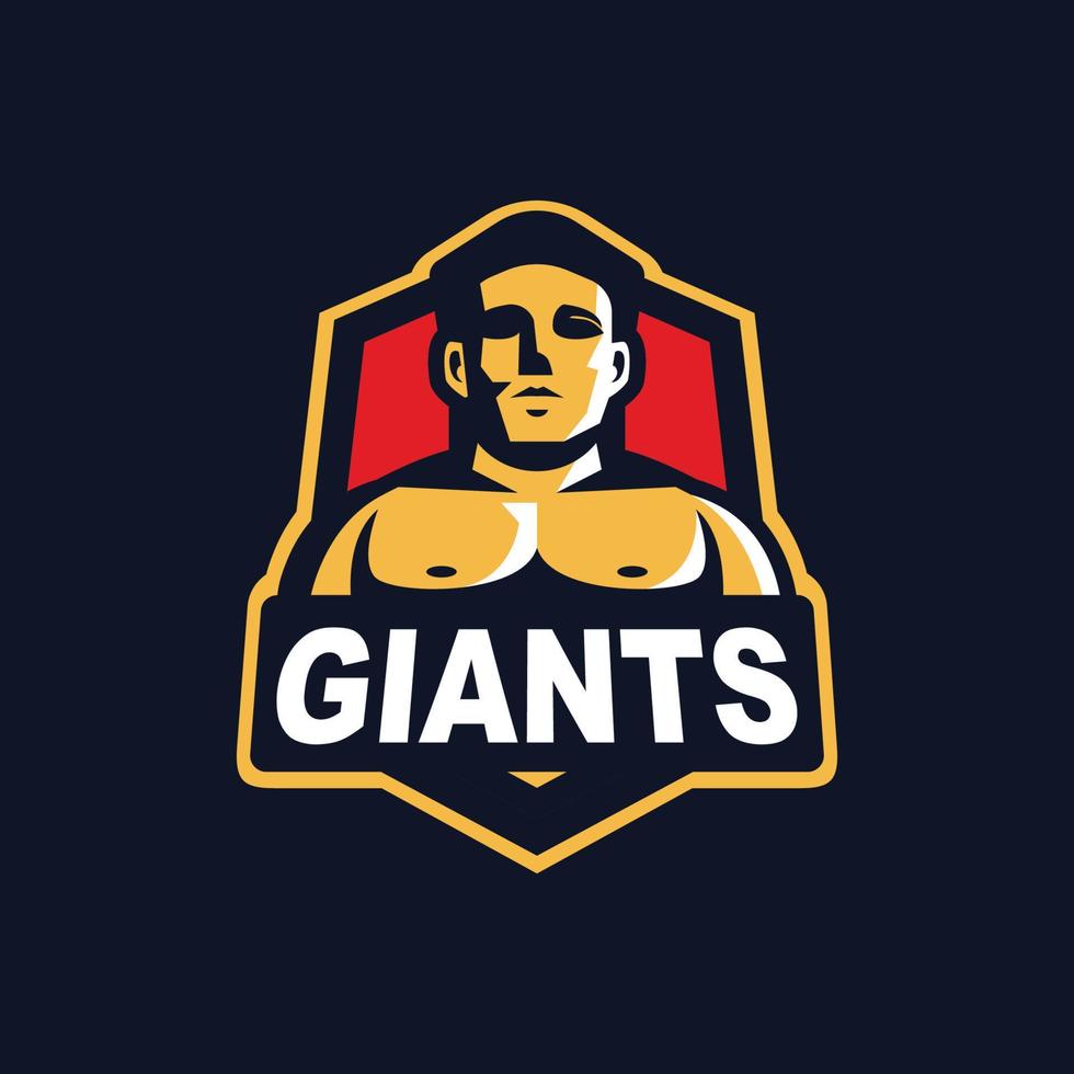 gigantes deporte emblema logo vector