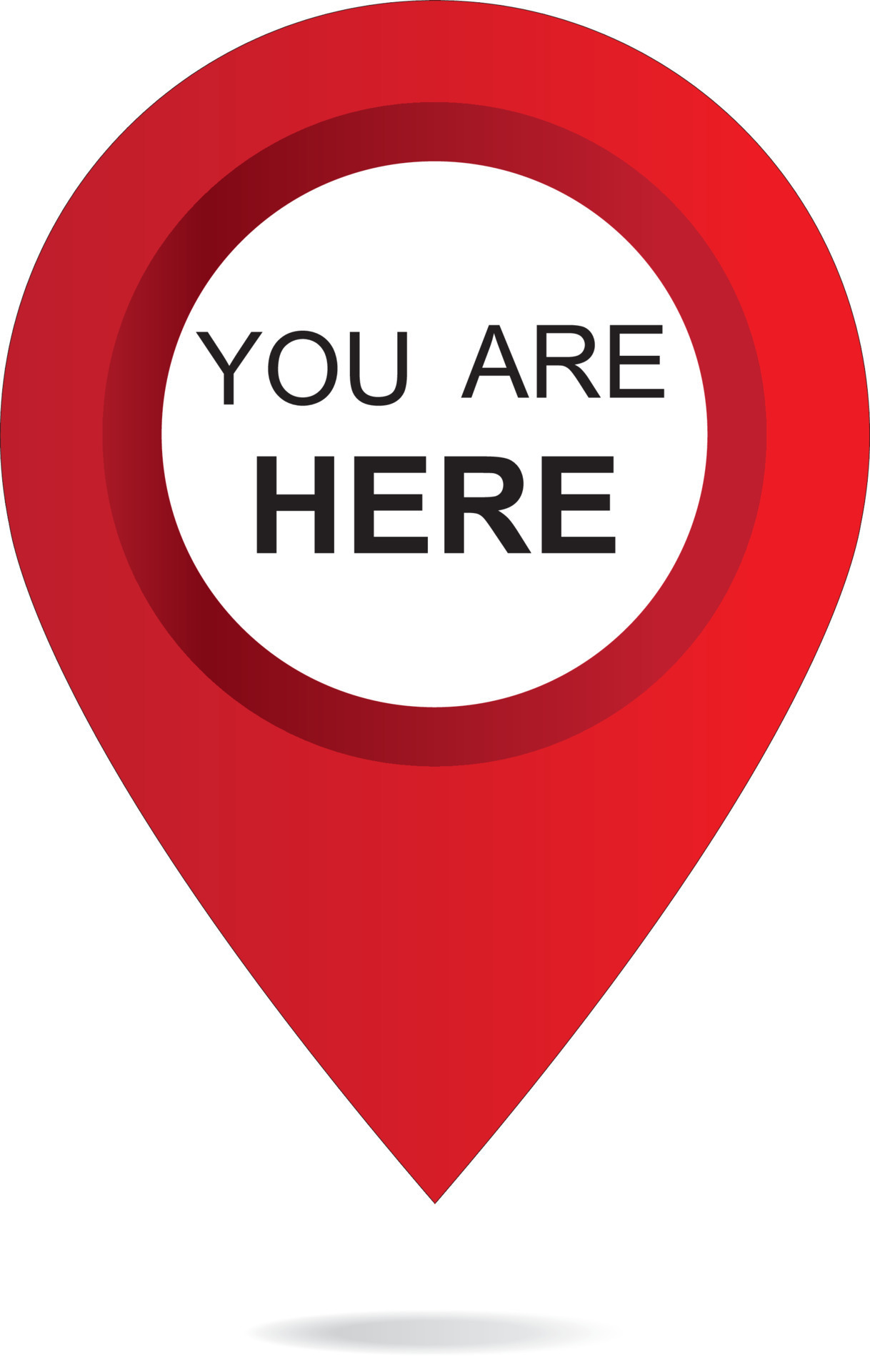 Marker and pointer icon. Iocation indicator. You are here sign icon ...