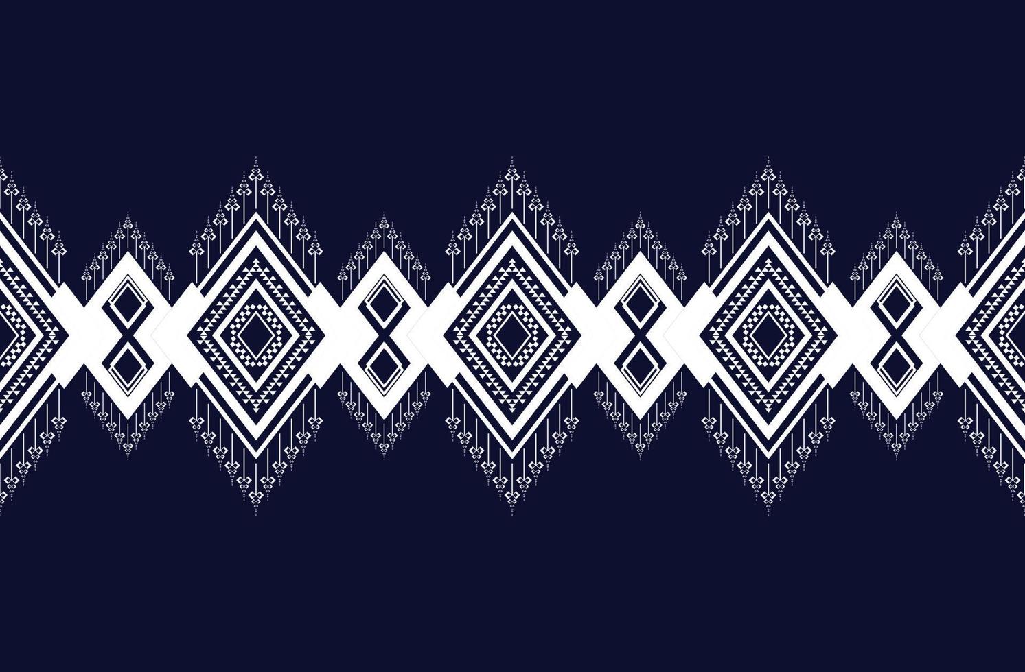 Seamless pattern Geometric ethnic texture embroidery with Dark Blue background design used in wallpaper,skirt,carpet,wallpaper,clothing,wrapping,Batik,fabric,sheet used in Vector, illustration vector