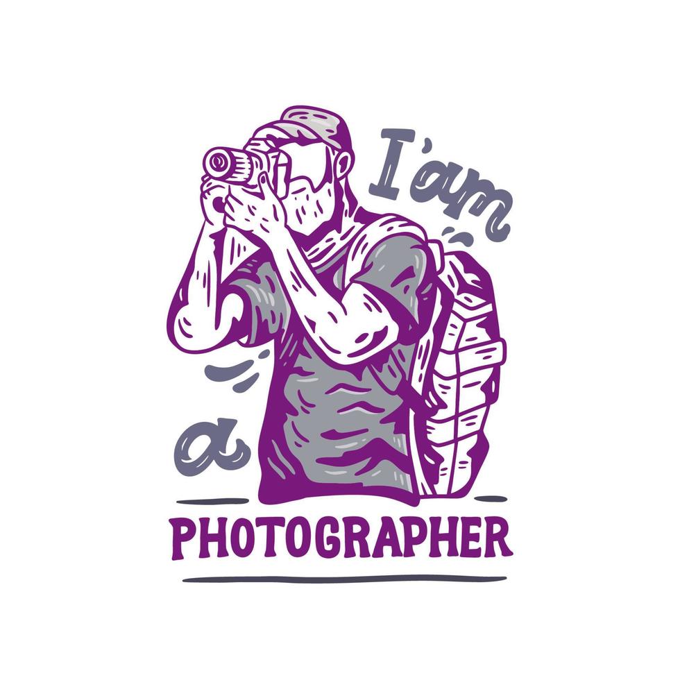 Vector element of illustration photographer design
