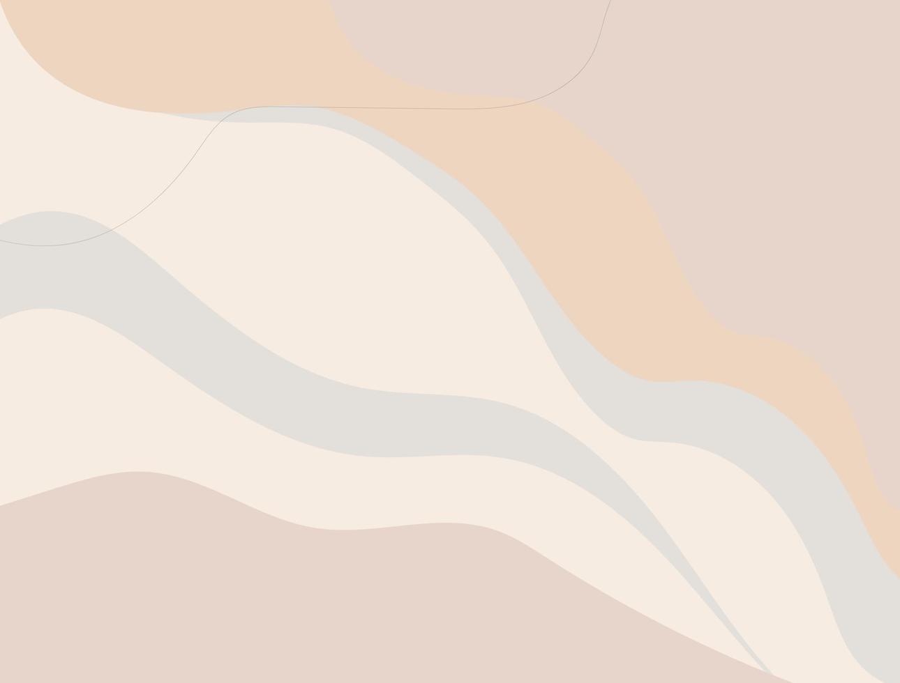 Pastel colored stylish shapes templates with abstract curves and lines stoke for pastel colorful templates vector