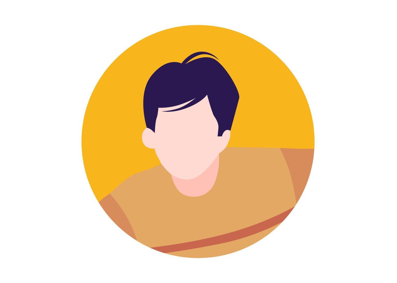 young boy face illustration design vector