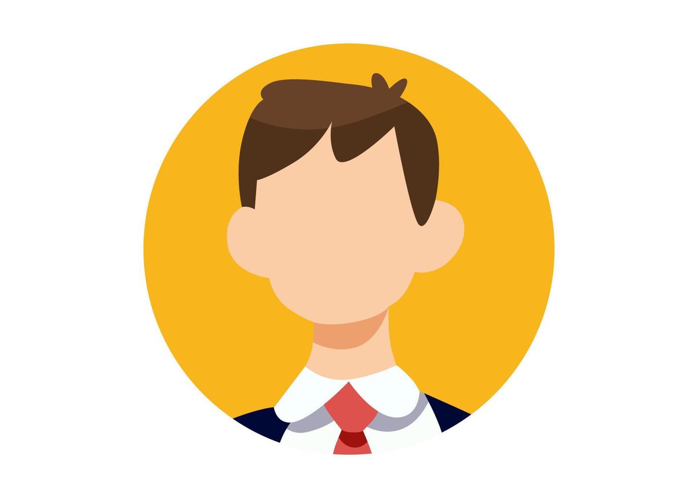 office man face illustration design vector