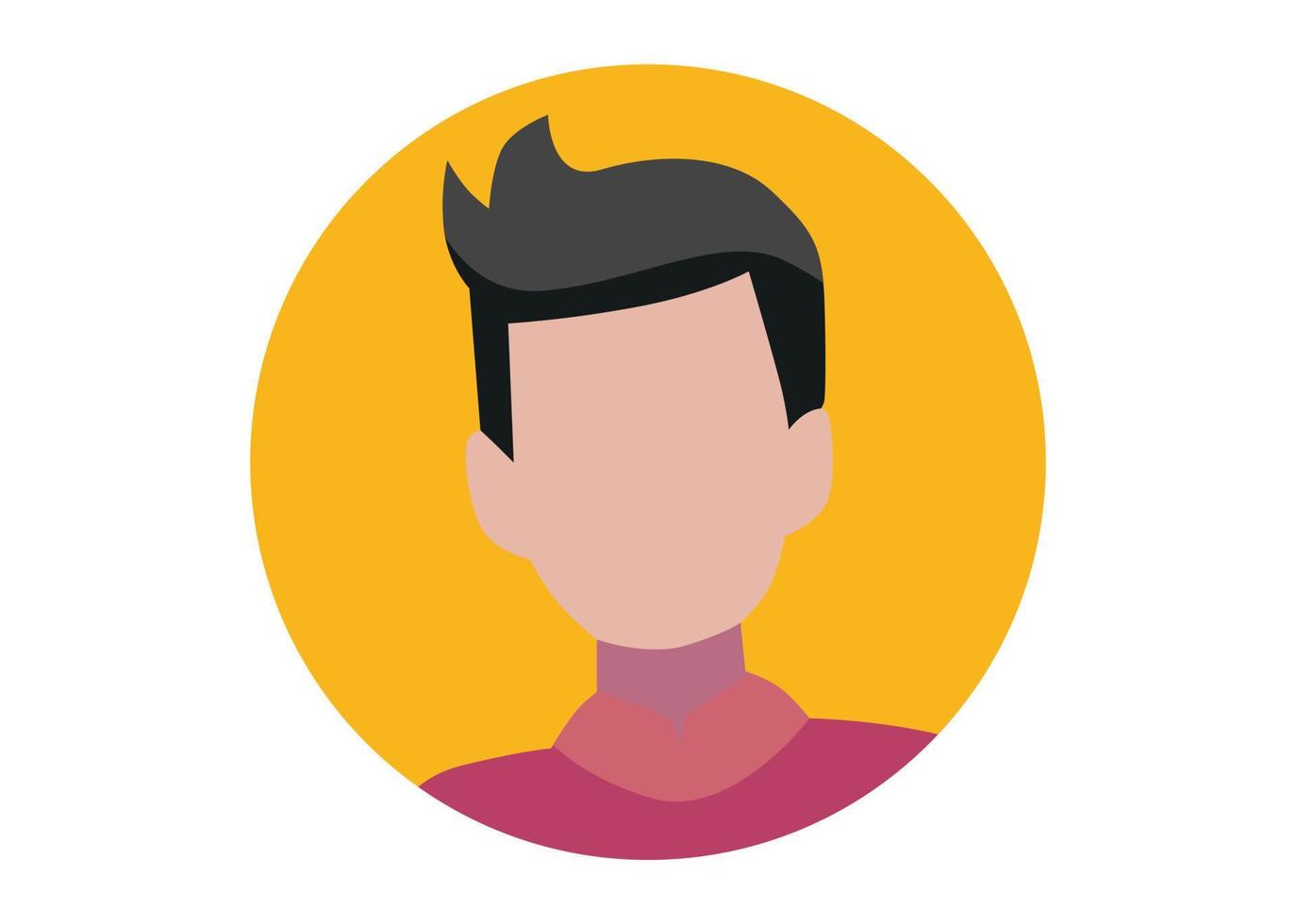 young boy face illustration design vector
