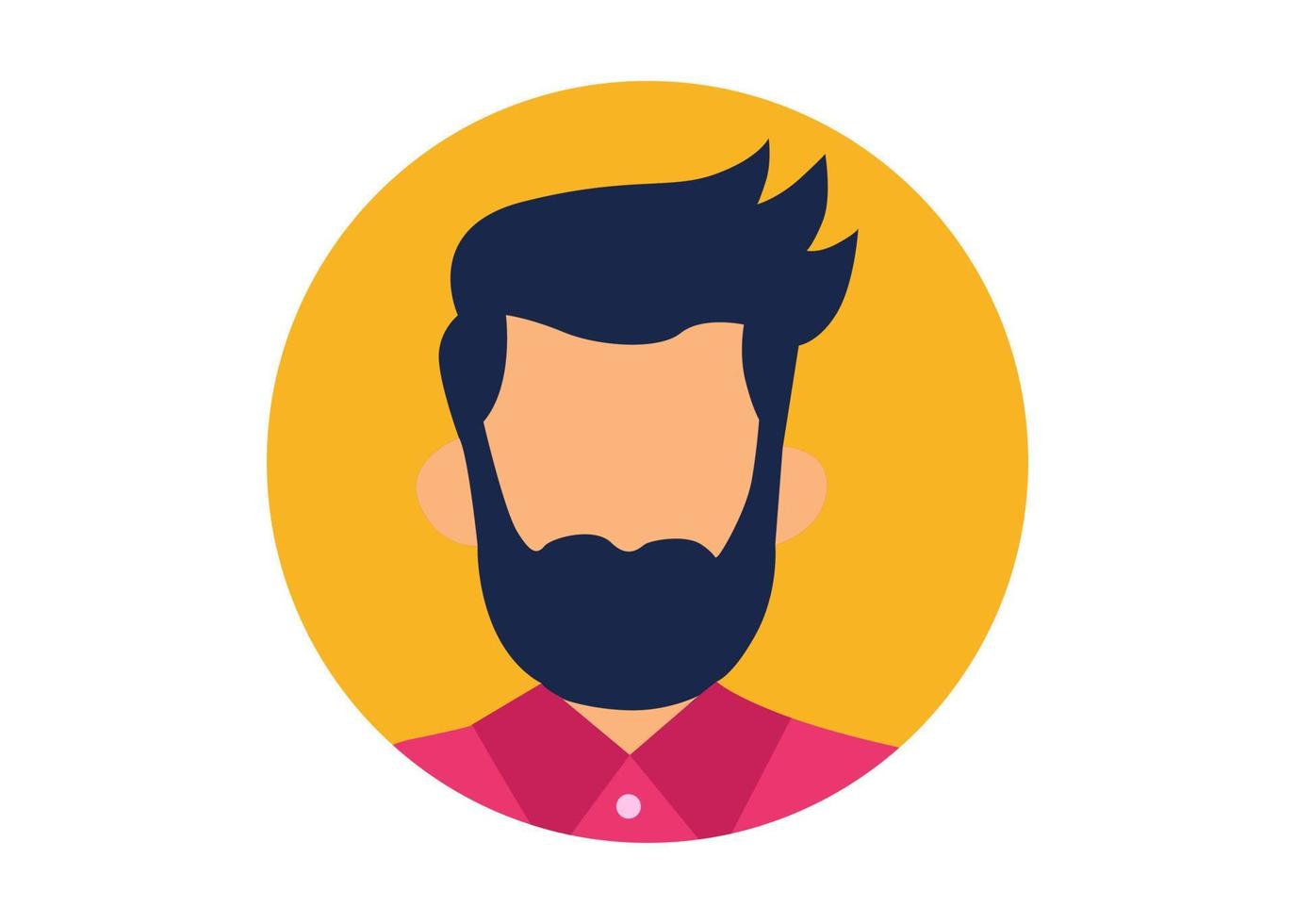 office man face illustration design vector