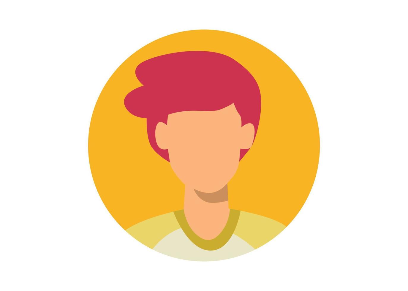 young boy face illustration design vector