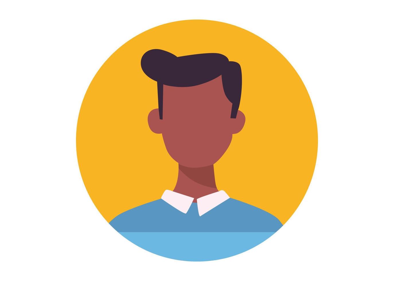 young boy face illustration design vector