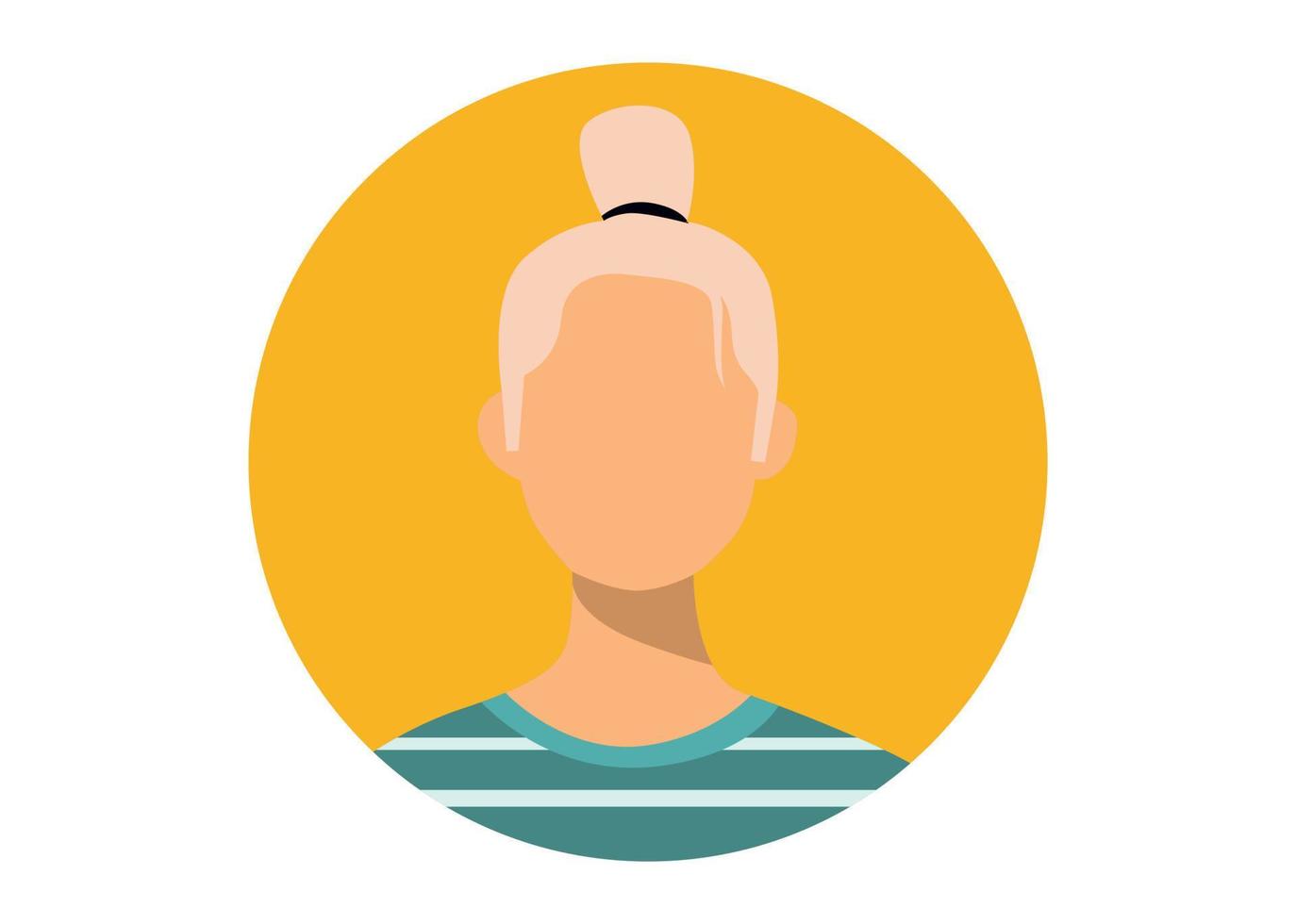 young girl face illustration design vector
