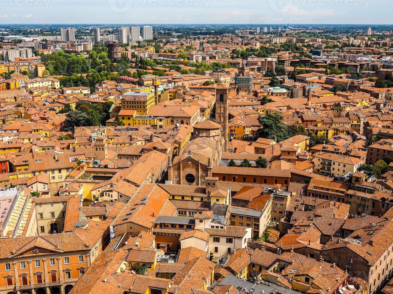 HDR Aerial view of Bologna photo