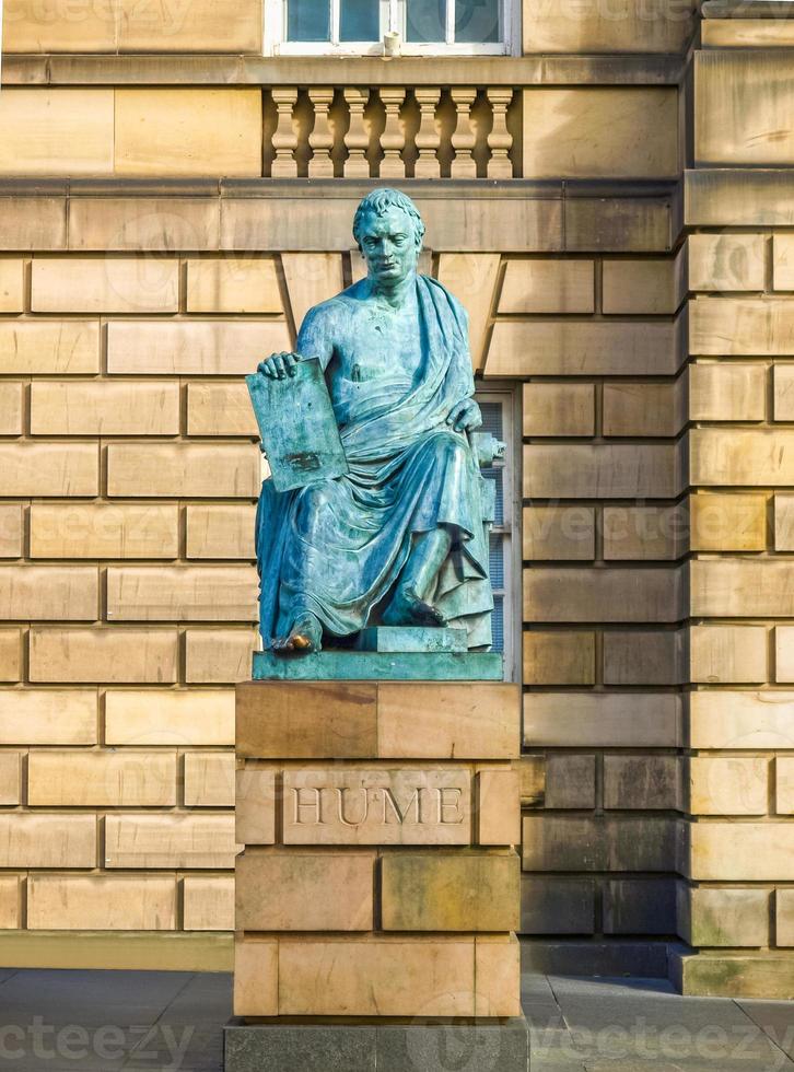 HDR David Hume statue photo