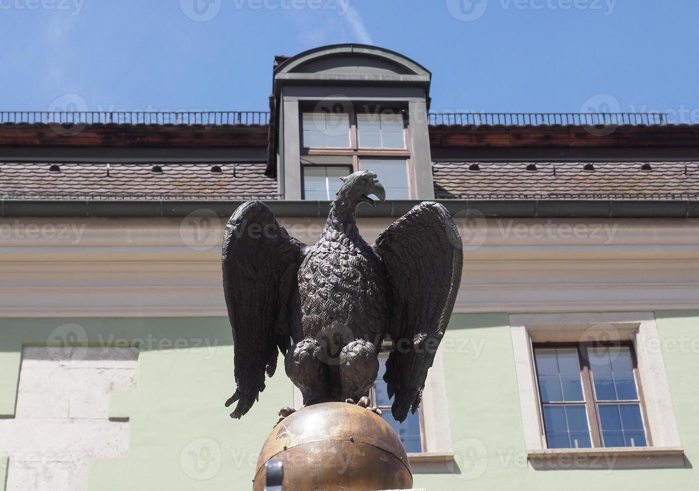 German eagle statue in Regensburg photo