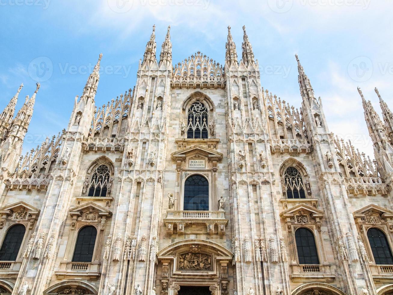 hdr duomo di milano catedral de milán foto