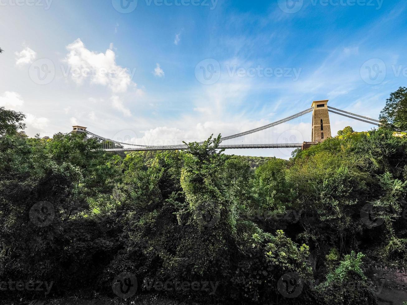 HDR Clifton Suspension Bridge in Bristol photo