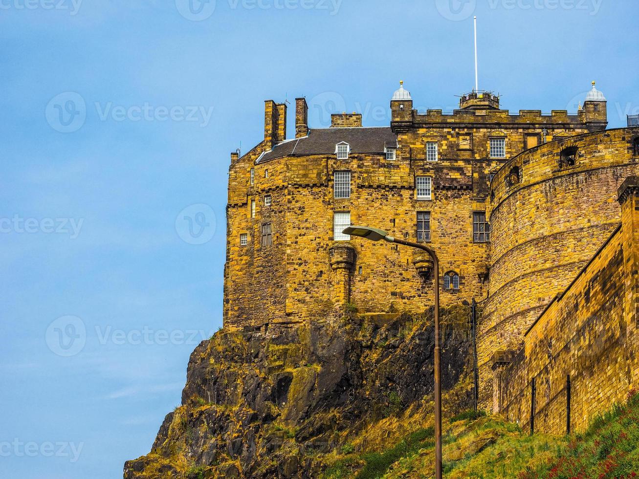 hdr castillo de edimburgo en escocia foto