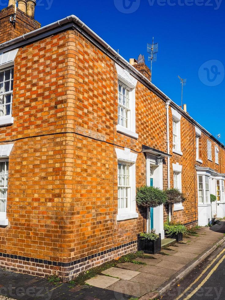 HDR A row of terraced houses photo