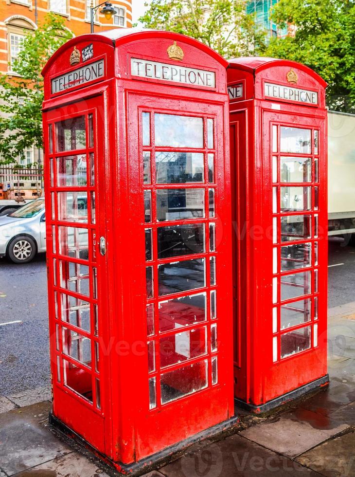 HDR London telephone box photo