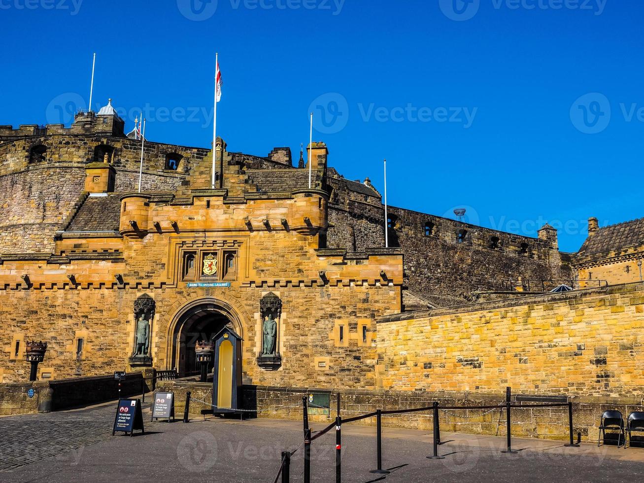 HDR Edinburgh castle in Scotland photo