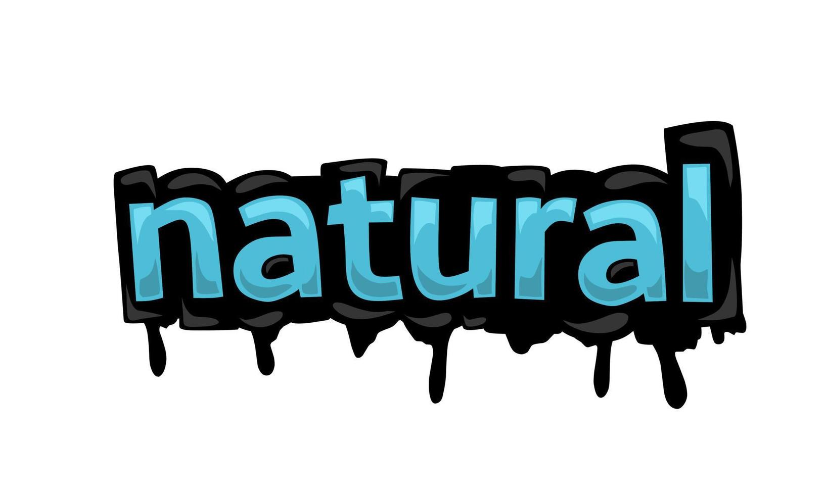 diseño vectorial de escritura natural sobre fondo blanco vector