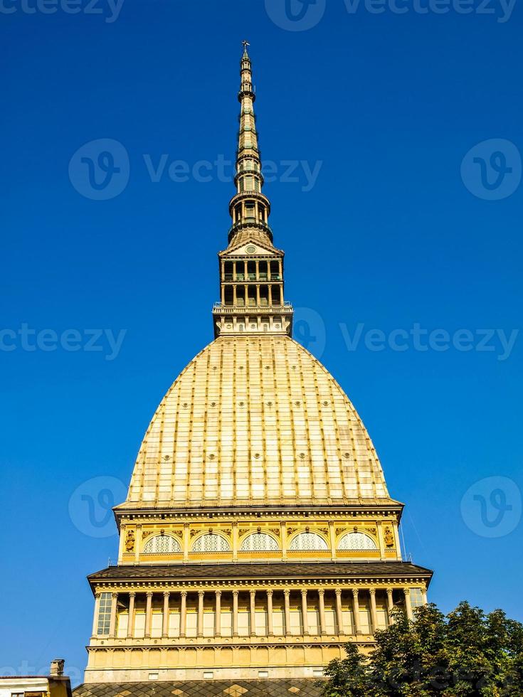 hdr mole antonelliana, turín foto