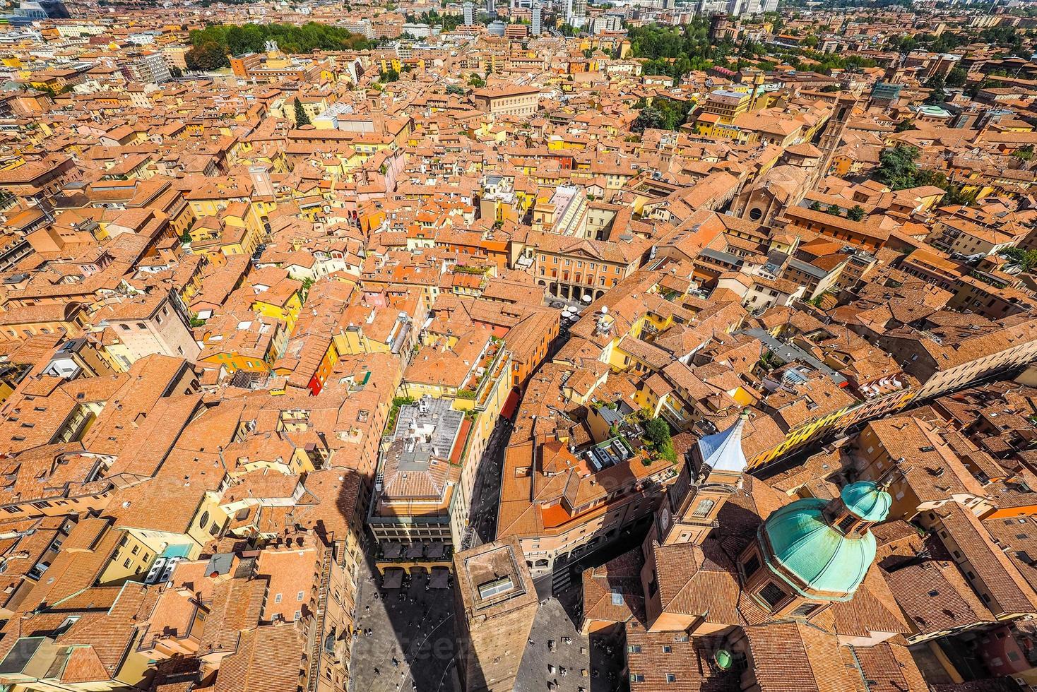 HDR Aerial view of Bologna photo