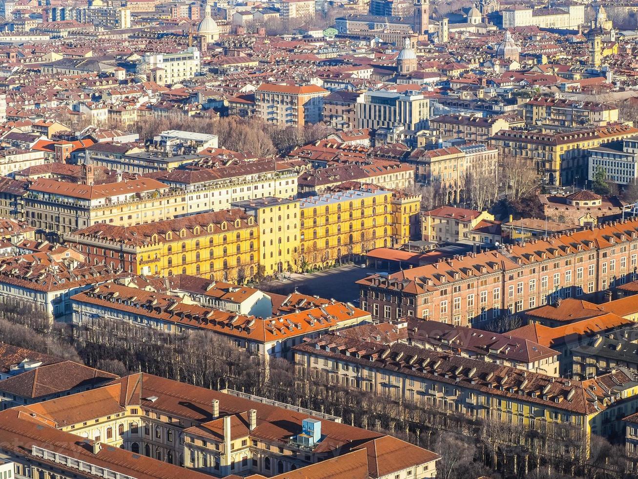 HDR Aerial view of Turin photo