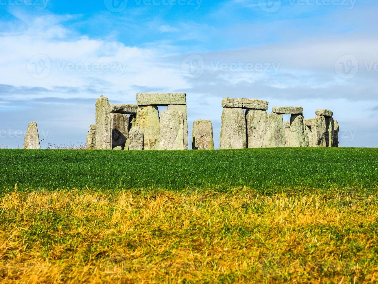 HDR Stonehenge monument in Amesbury photo