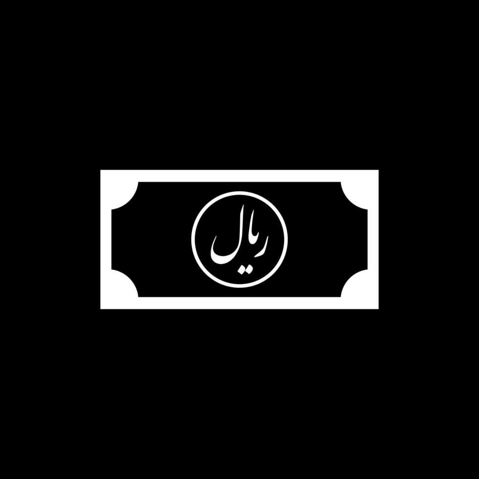 Iran Currency Icon Symbol With Iso Code. Iranian Rial. Iso Code IRR. Vector Illustration