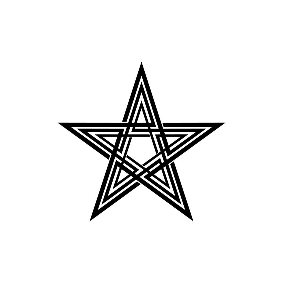 Star Shape for Logo, Icon, Symbol, Pictogram or Graphic Design Element. Vector Illustration