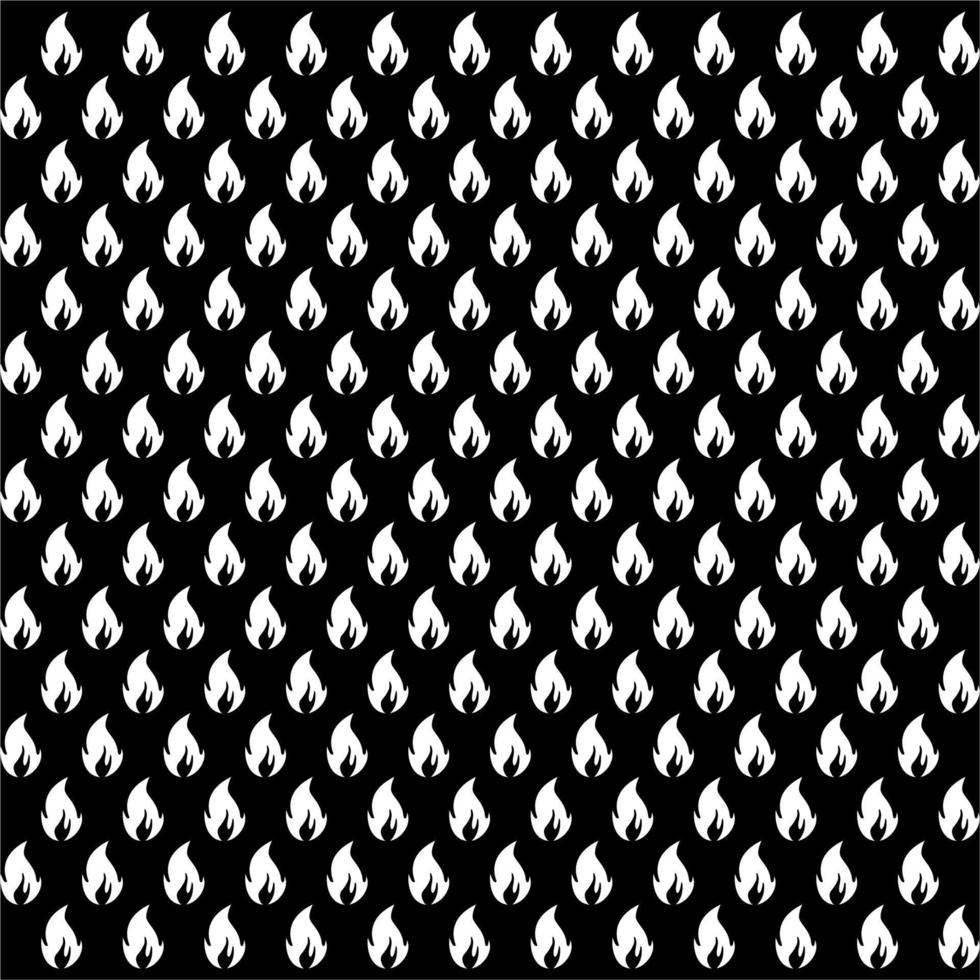 Fire Motifs Pattern for Decoration, Ornate or Graphic Design Element. Vector Illustration