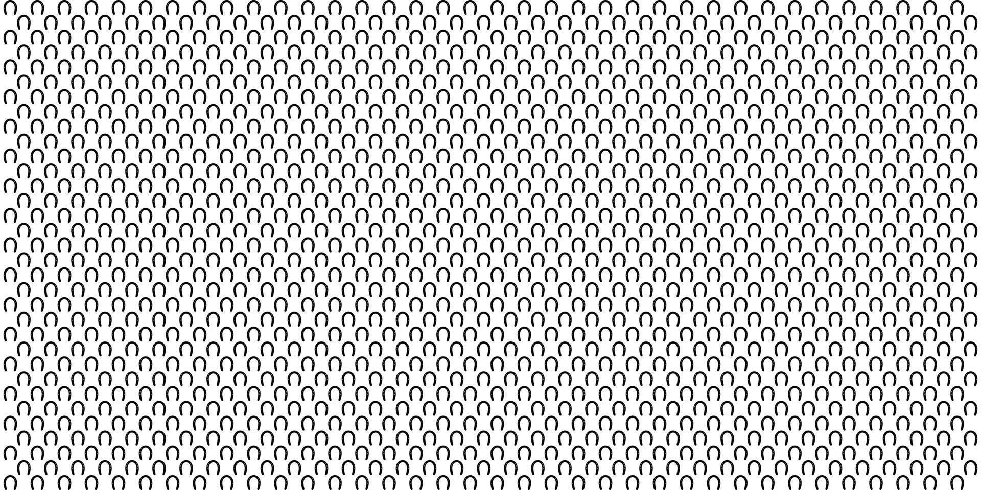 Horseshoe Motifs Pattern. Decoration for Interior, Exterior, Carpet, Textile, Garment, Cloth, Silk, Tile, Plastic, Paper, Wrapping, Wallpaper, Pillow, Sofa, Background, Ect. Vector Illustration