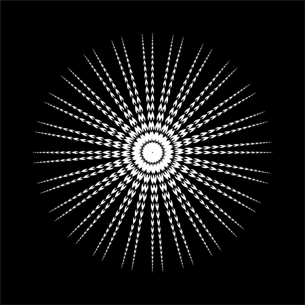 Circle Shape from fire shape Icon for decoration, ornate or graphic design element. vector illustration