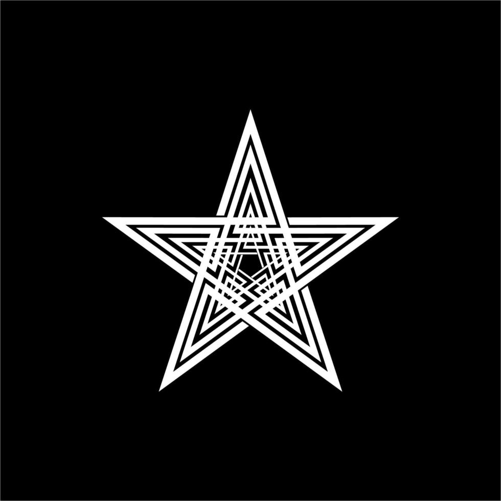 Star Shape for Logo, Icon, Symbol, Pictogram or Graphic Design Element. Vector Illustration