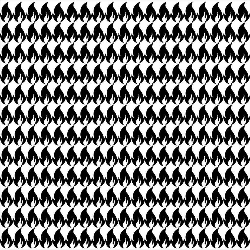 Fire Motifs Pattern for Decoration, Ornate or Graphic Design Element. Vector Illustration
