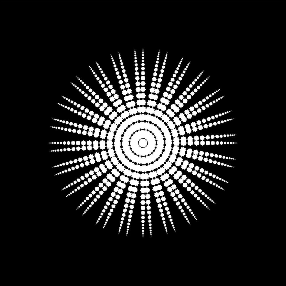 Mandala, Circle Shape made from Eight Point Star Shape. Vector Illustration