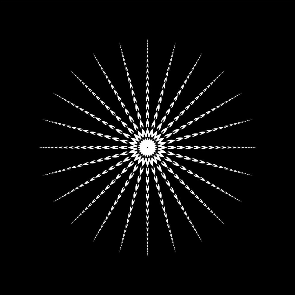 Circle Shape from fire shape Icon for decoration, ornate or graphic design element. vector illustration