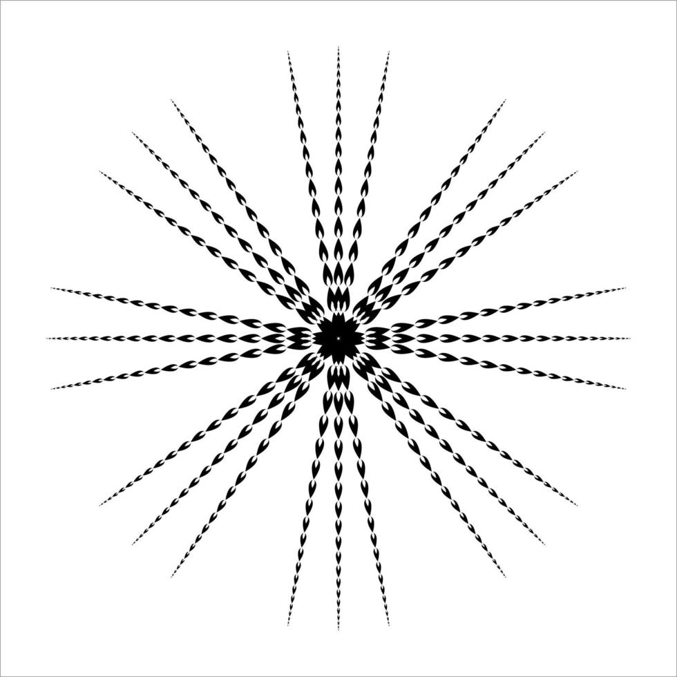Circle Shape from fire shape Icon for decoration, ornate or graphic design element. vector illustration